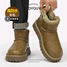 格爾卡森雪地靴男士2025防水羊皮毛一體冬季防滑真皮加厚絨東北低筒棉鞋 防水羚羊棕（全羊毛） 41 曬單實(shí)拍圖