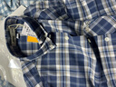 JEEP美式復古格子短袖襯衫男夏季純棉休閑襯衣外套寸衫中青年外穿上衣 曬單實(shí)拍圖