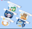 潔麗雅（Grace）A類(lèi)純棉嬰兒吸汗巾幼兒園3-6歲兒童墊背巾卡通4層紗布隔汗墊5條裝 曬單實(shí)拍圖