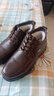 蜻蜓牌冬季男鞋棉皮鞋加絨保暖棉靴子真皮系帶長(cháng)絨毛冬天爸爸鞋防滑輕底 棕色-加絨棉款 40 曬單實(shí)拍圖