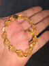 中國黃金（CHINA GOLD）黃金手鏈女士四葉草足金黃水晶手串女生新年情人節禮物送女友 足金滿(mǎn)圈四葉草手串 曬單實(shí)拍圖
