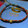 中國黃金（CHINA GOLD）平安果黃金手鏈女足金小蘋(píng)果手編繩平安夜圣誕禮物送女友老婆生日 足金平安果手鏈【日次達】 曬單實(shí)拍圖