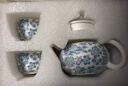 汝窯功夫茶具套裝西施壺茶杯帶干泡盤(pán)家用泡茶套組 大師手作白瓷西施壺-一壺兩杯帶茶盤(pán)（白冰花） 4件 曬單實(shí)拍圖