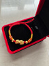 周鼎生珠寶貔恘貔貅手鏈男女款招財黃金轉運珠999足金情侶本命年手繩 紅繩貔貅+2個(gè)福袋約1.3-1.5g 曬單實(shí)拍圖