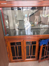 閩江大型新中式客廳家用落地魚(yú)缸水族箱辦公室招財免換水底濾龍魚(yú)缸 【4代】酸枝木 【4代大師款】180長(cháng)*60寬*163高送豪華套餐 曬單實(shí)拍圖