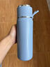子彈頭保溫杯316不銹鋼500ML高顏值男女實(shí)用便攜禮品定制LOGO水杯 藍色（刻字定制聯(lián)系客服） 500ml 曬單實(shí)拍圖