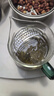 天喜（TIANXI）公道杯耐熱玻璃透明一體月牙茶壺過(guò)濾茶水分離家用分茶器茶具套裝 【耐熱防爆】綠色580ml 曬單實(shí)拍圖