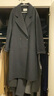 詩(shī)凡黎（‘S EIFINI）孟子義代言綿羊毛翻領(lǐng)長(cháng)款大衣2025冬新款駝絨蠶絲雙面呢氣質(zhì)外套 灰色 L 曬單實(shí)拍圖