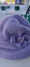 羅蒙毛線(xiàn)帽秋冬保暖加絨加厚防風(fēng)護耳女士針織帽圍巾套裝送長(cháng)輩優(yōu)雅帽 曬單實(shí)拍圖