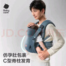 babycare嬰兒背帶fit無(wú)感Free抱娃神器輕便透氣小月齡新生兒可用卡斯爾藍 曬單實(shí)拍圖