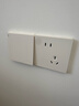 公牛（BULL）開(kāi)關(guān)插座G12膚感啞光奶油風(fēng)二位電視電腦六類(lèi)插座G12T223B米絨白 曬單實(shí)拍圖