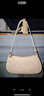 Kappa卡帕 正品女時(shí)尚設計感腋下包手提包韓版百搭單肩包38女神節禮物 奶昔白 曬單實(shí)拍圖