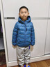 ASK JUNIOR【90絨鎖溫】男童羽絨服2025冬加厚保暖兒童連帽兩穿羽絨 湖藍色 曬單實(shí)拍圖