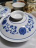 富玉景德鎮高顏值青花瓷玲瓏餐具套裝高級感喬遷家用輕奢陶瓷碗碟 萬(wàn)壽蓮套裝（釉下彩） 58頭 曬單實(shí)拍圖
