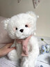 MOONCHILD可愛(ài)泰迪熊毛絨玩具抱睡小白熊公仔布娃娃送閨蜜送給女生生日禮物 粉色-泰迪熊 35cm 曬單實(shí)拍圖