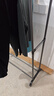 衣架落地臥室家用雙桿晾衣架掛衣架子室內衣服衣帽架加粗陽(yáng)臺衣桿 150cm黑【雙桿+置物架】 曬單實(shí)拍圖