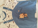 寶寶罩衣秋冬外穿兒童圍兜反穿衣吃飯防水防臟男嬰兒輔食飯兜圍裙 小熊公仔藍 17(建議3-4歲) 曬單實(shí)拍圖