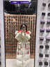 AEMAPE白鴨絨羽絨服女2025秋冬季新款加厚女裝寬松韓版過(guò)膝中長(cháng)款外套 米白色 M 110-130斤 曬單實(shí)拍圖