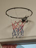 愛(ài)倍?。ˋIBEIJIAN）室內免打孔籃球框靜音籃球投籃壁掛式藍框兒童折疊小籃筐家用籃圈 大號籃球框內徑35（可投7號球） 曬單實(shí)拍圖