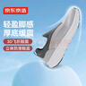 京東京造【Air Foam】厚底緩震夏季透氣新款網(wǎng)面一腳蹬休閑鞋男淺灰色40 曬單實(shí)拍圖