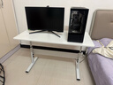湯能優(yōu)品升降桌臺式電腦桌電競游戲桌家用書(shū)桌學(xué)習桌辦公桌子站立式工作臺 【機械戰甲-白】升降電競桌120CM 曬單實(shí)拍圖
