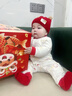 英氏（YEEHOO）【晚會(huì )同款】滿(mǎn)月嬰兒衣服純棉男女寶寶新年連體衣 歲歲蘋(píng)安哈衣 【襟哈2件裝】 73cm （推薦6-9個(gè)月） 曬單實(shí)拍圖
