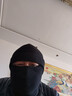 巴拉克拉法帽冬季冷帽子男頭套保暖抓絨跑步騎行防寒頭巾滑雪帽帶面罩一體 黑色 帶面罩 可調節 曬單實(shí)拍圖