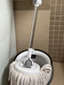 大衛旋轉拖把35cm桿伸縮99-127cm 2頭加厚拖布 N11單桶洗脫合一不占地 曬單實(shí)拍圖