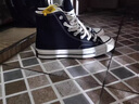 匡威（Converse）1970s經(jīng)典高幫帆布鞋款 海軍藍高幫 35 黑色高幫 44 曬單實(shí)拍圖
