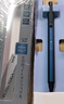 uni三菱 KURUTOGA自動(dòng)鉛筆 0.5mm金屬筆握考試書(shū)寫(xiě)旋轉活動(dòng)鉛筆 M5-KH 無(wú)聲藍 單支裝 曬單實(shí)拍圖