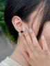 BJYL莫比烏斯耳釘男士2026新款磁吸無(wú)耳洞耳夾耳環(huán)痞帥潮流學(xué)生耳飾品 耳釘款一對(有耳洞拍） 曬單實(shí)拍圖
