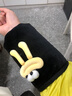 智宙卡通可愛(ài)ins大嘴袖套純色套袖長(cháng)款秋冬羽絨服防臟辦公室護袖學(xué)生 黑色-大嘴袖套【一雙】 曬單實(shí)拍圖
