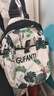 古梵緹（GUFANTI）雙肩背包女 時(shí)尚休閑輕便大容量旅行登山包生日禮物送女友送老婆 青枝綠葉大號【可放14英寸電腦】 曬單實(shí)拍圖