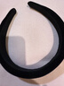 左歐寬邊黑色洗臉發(fā)卡發(fā)箍女成人韓版網(wǎng)紅復古氣質(zhì)頭箍日常佩戴女發(fā)飾 黑色 曬單實(shí)拍圖