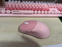 前行者（EWEADN）V96高顏值復古無(wú)線(xiàn)鍵盤(pán)鍵鼠套裝真機械手感無(wú)線(xiàn)辦公鍵鼠套裝筆記本薄膜鍵盤(pán) 櫻花粉無(wú)線(xiàn)鍵鼠套裝 曬單實(shí)拍圖
