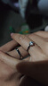 何佳功老鳳凰莫桑石情侶戒指999純銀一對婚禮對戒結婚儀式鉆戒道具刻字 對戒(男10分 女花蕾50分) 曬單實(shí)拍圖