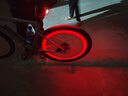 燈飾照明自行車(chē)車(chē)身照明燈車(chē)架裝飾燈七彩燈夜騎山地車(chē)氛圍燈飾 炫彩輪胎燈-紅色-2個(gè) 曬單實(shí)拍圖