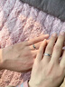 DRIG戒指情侶對戒純銀女男一對婚戒輕奢結婚新年生日禮物送女朋友老婆 巫山滄海情侶戒指【輕奢禮盒】 曬單實(shí)拍圖