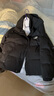 羅蒙（ROMON）羽絨服男秋冬新款白鴨絨連帽加厚保暖外套中青年潮牌面包服外套男 黑色 2XL 曬單實(shí)拍圖