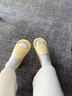 名創(chuàng  )優(yōu)品（MINISO）小云盾回彈拖eva抗菌拖鞋女夏季室內家居防臭浴室洗澡防滑拖鞋男 舒芙蕾黃【AG+抗菌】 抑菌率＞99% 37-38 曬單實(shí)拍圖