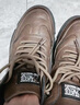 意爾康王子男鞋秋冬新款真皮運動(dòng)高幫休閑皮鞋男士加絨棉鞋百搭馬丁靴 棕色88129加絨款免系鞋帶 加絨 43 曬單實(shí)拍圖