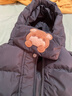 康博小童女童男童中長(cháng)款手套羽絨服冬季新款兒童寶寶洋氣加厚外套 黑色1002 120 曬單實(shí)拍圖