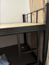 上下鋪鐵架床員工宿舍加厚雙層床工地學(xué)生公寓雙人高低床 1.2米寬黑色【送床墊+床板】 曬單實(shí)拍圖