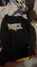 NIKE 3BRAND 耐克男女童連帽衛衣2025冬季撞色logo兒童加絨保暖上衣 正黑色 150 /72 【建議身高140-152cm】 曬單實(shí)拍圖