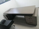 京日達老板桌椅組合一整套簡(jiǎn)約現代總裁辦公桌輕奢新中式家具單人大班臺 1.8米老板桌 【吸塑臺面】【E0級板材】 曬單實(shí)拍圖