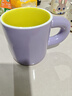 顏值控馬克杯子ins高顏值大容量陶瓷水杯撞色奶油家用馬卡龍杯子 奶油杯紫色 曬單實(shí)拍圖