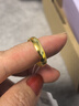 周六福（ZLF）新年禮物  黃金戒指女光面足金999活口光圈女戒 計價(jià) 15號-4.33g 曬單實(shí)拍圖