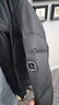 杰克·瓊斯（JACK&JONES）男裝25年秋冬季連帽P(pán)U羽絨服男士短款防風(fēng)鴨絨服外套仿皮易打理 E43黑色 第二批 M （175） 曬單實(shí)拍圖