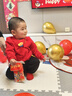 巴拉巴拉童裝兒童套裝男女幼童新中式兩件套2025年新款秋冬裝紅色拜年服萌 曬單實(shí)拍圖