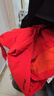 伯希和（Pelliot）[赤焰]戶(hù)外抓絨三合一沖鋒衣男女防風(fēng)防水夾克外套115301063紅XL 曬單實(shí)拍圖